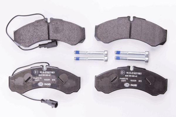 Hella 8DB 355 005-431 Bremsbelagsatz, Scheibenbremse FüR Iveco-image