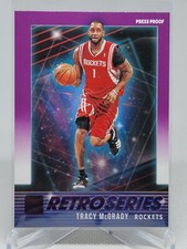 2021-22 Donruss RETRO SERIES PRESS PROOF PURPLE Tracy McGrady #5 Rockets D5B
