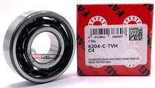 Deep groove ball bearings · 6204 TVH/C4 · FAG · 20x47x14 POLYMER CAGE NO SEALS