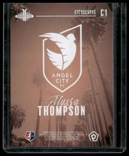 2023 Parkside NWSL Collection #C1 Alyssa Thompson Cityscapes - Picture 2 of 2