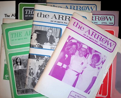 The Arrow Pi Beta Phi Fraternity Reports Meetings Booklet 1960-1970s Mixed Lot