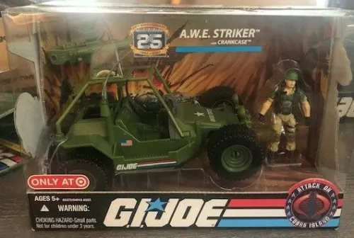 GI Joe AWE Striker Vehicle with Crankcase Figure Hasbro NEW 25th Anniv Target