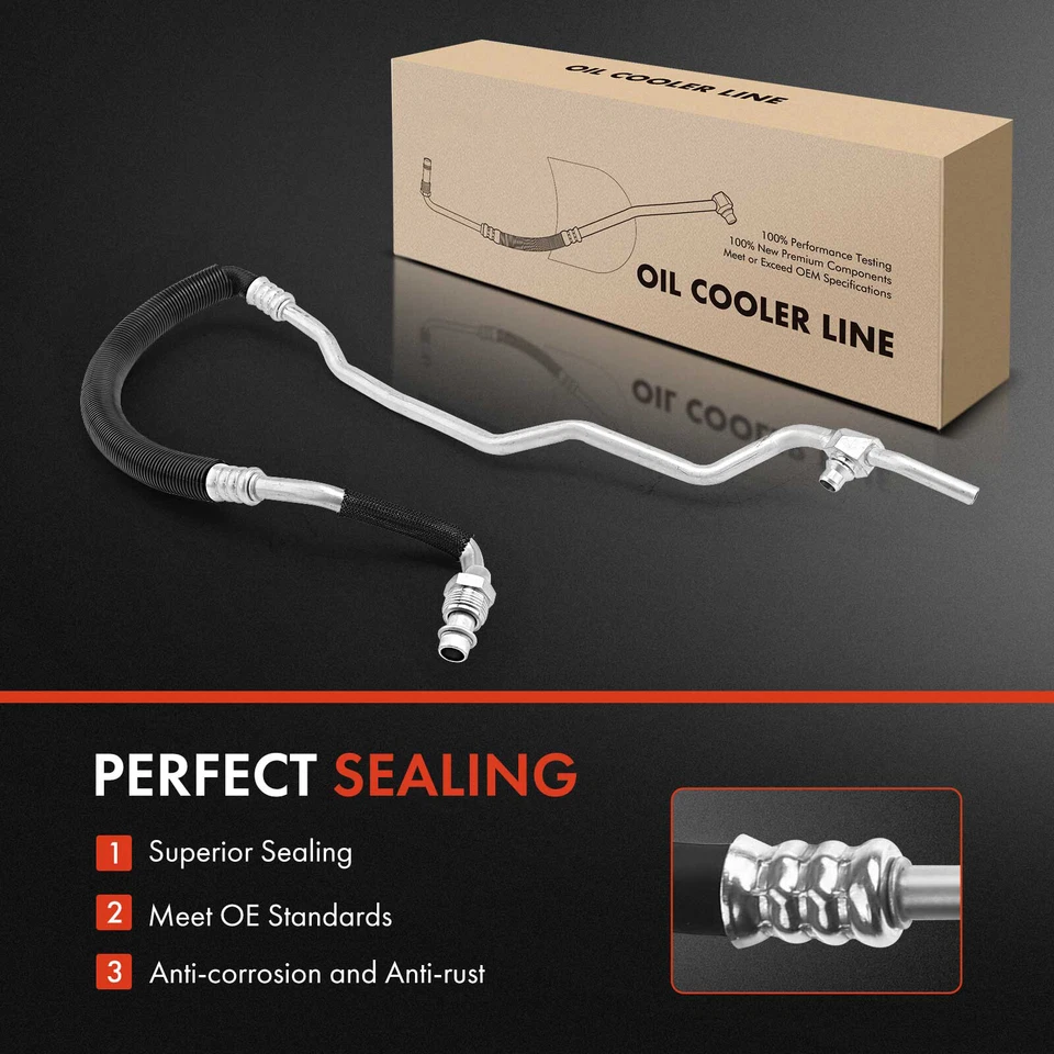 Conjunto de manguera de enfriador de aceite de motor de entrada (lado del conductor) para Chevy GMC C/K 1500 2500 Foto 2 de 4