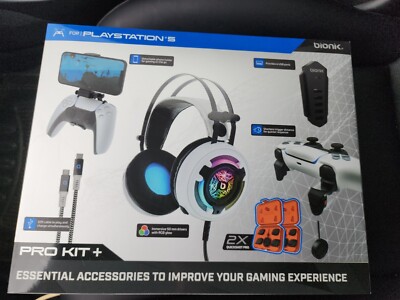 New Sealed Bionik Pro Kit+ (1755635) For PS5 PlayStation 5 w/ 2x Quickshot Pro