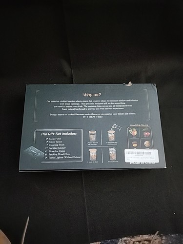 Kit Affumicatore Cocktail con Torcia e Pietre Whisky Regalo per Uomo Papà Fidanzato Nuovo - Foto 7 di 8