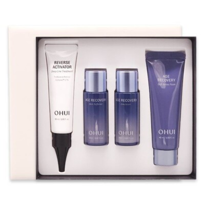 O HUI Reverse Activator Deep Line Treatment Special Set 4 Items K-Beauty