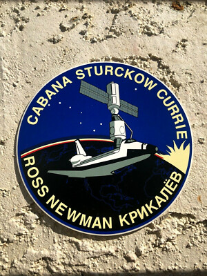 SPACE SHUTTLE Mission 4'' 100mm STICKER NASA STS-88 Cabana Sturkow Currie SB1