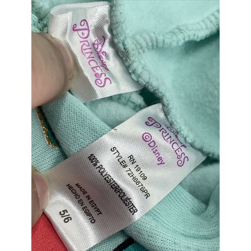The Little Mermaid Ariel Disney Princess Hoodie Size 5/6 Vintage HTF - Picture 11 of 11