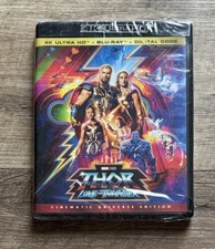 Thor: Love and Thunder [4K Ultra HD + Blu-ray + Digital Code] BRAND NEW SEALED