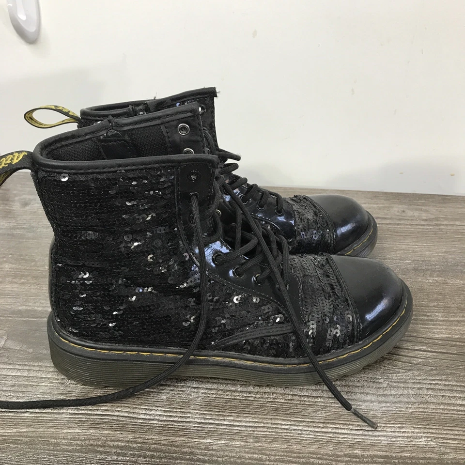 Edición limitada Botas DR. MARTENS '1460 Pooch Seqn' negras con cremallera UK 4 US 5M Foto 2 de 4