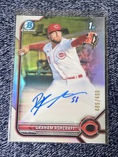 2022 Bowman Chrome Prospect Auto Refractor /499 Graham Ashcraft #CPA-GA Auto