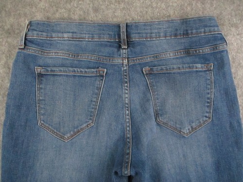 Old Navy Jeans Damen 8S Blau Denim Original Straight Mid Rise Medium Wash 31x28