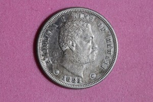 1883 Kingdom of Hawaii Silver Dime #K49777