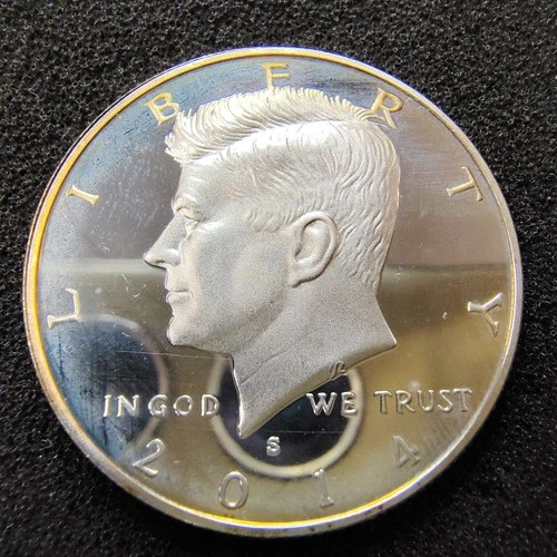 2014-S Proof Silver Kennedy Half Dollar - 90% Silver- San Francisco - BU DCAM