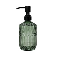 18oz Refillable Glass Soap Dispenser with Rustproof Stainless Steel Pump