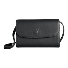 🔥 Simply Vera Vera Wang Signature Mini Crossbody Bag | Black | Soft Leather 🔥