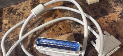 HP HEWLETT PACKARD SCSI COMPUTER CABLE 72'' MALE 50 PIN CENTRONICS X MALE DB25