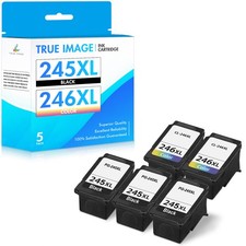5 PG-245XL CL-246XL Ink Cartridges For Canon PIXMA iP2820 MG2420 MG2500 MG2520