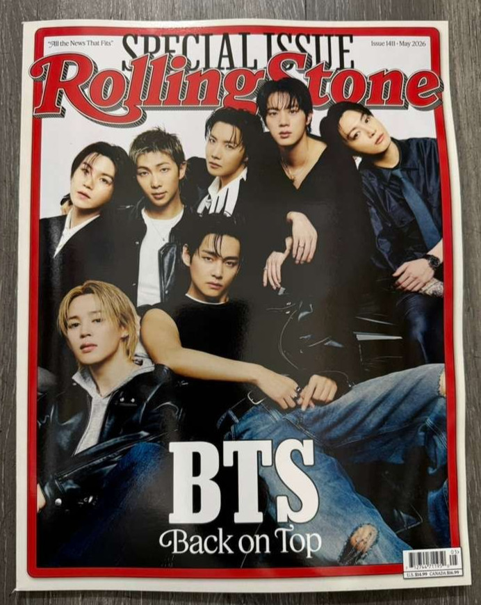 ROLLING STONE MAGAZINE - USA - MAY 2026 -  BTS BACK ON TOP - BRAND NEW