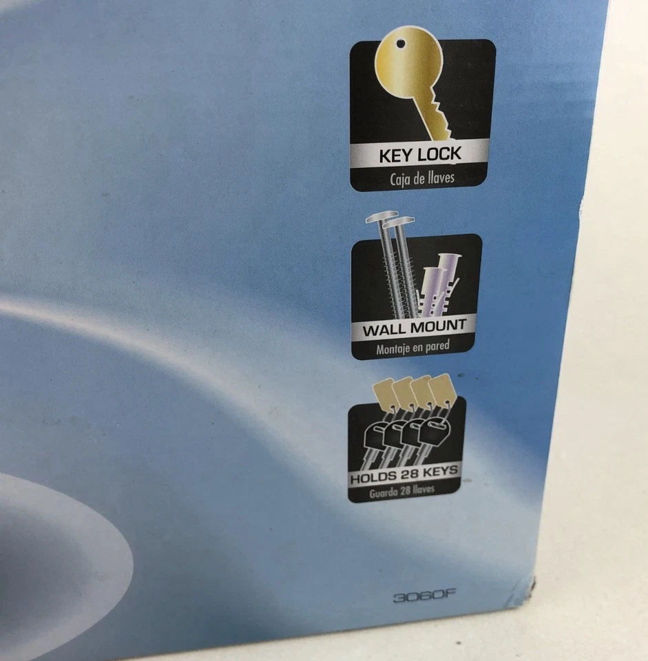 First Alert 3060F  Key Storage Cabinet with 2 Keys and 28 Key Hangers NEW - Image 3 of 4