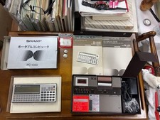 SHARP PC-1350 Pocket Computer with CE-125 Dock, Screen Damage Tested