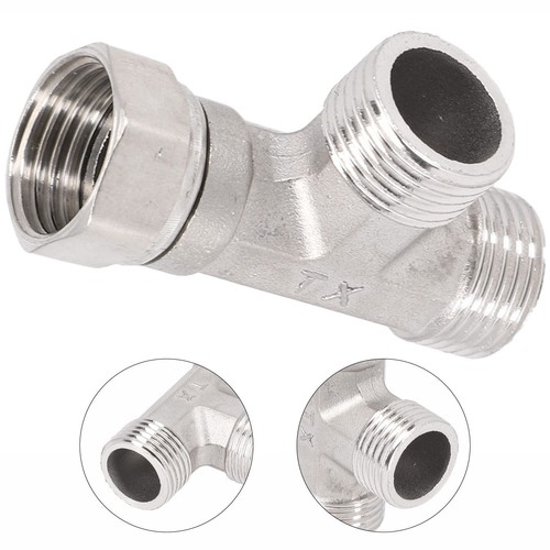 Adaptador en T Válvula de 3 Vías/Para Desviador Baño Inodoro/Rociador de Bidé Cabezal de Ducha/G1/2 - Imagen 24 de 24