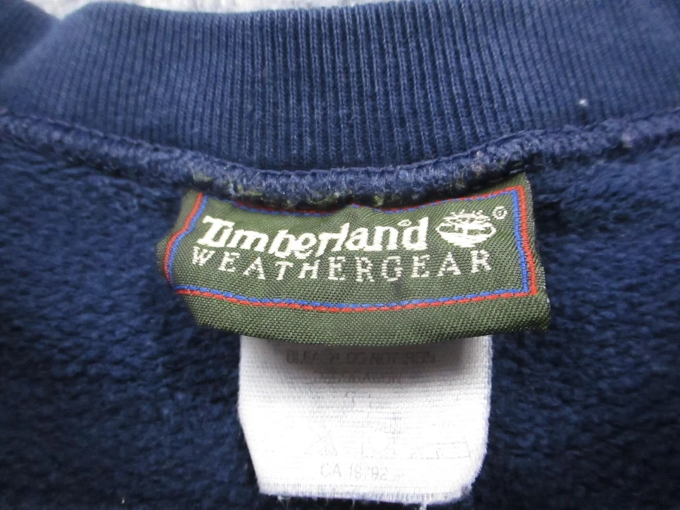 Sudadera Timberland De Colección Para Hombre Grande Hecha EE. UU. Weathergear Bordada Años 90 Foto 2 de 4