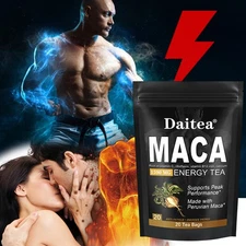 Men's Tea Ginseng Tea Wolfberry Tea Mulberry Maca Tea,Made with Peruvian Maca