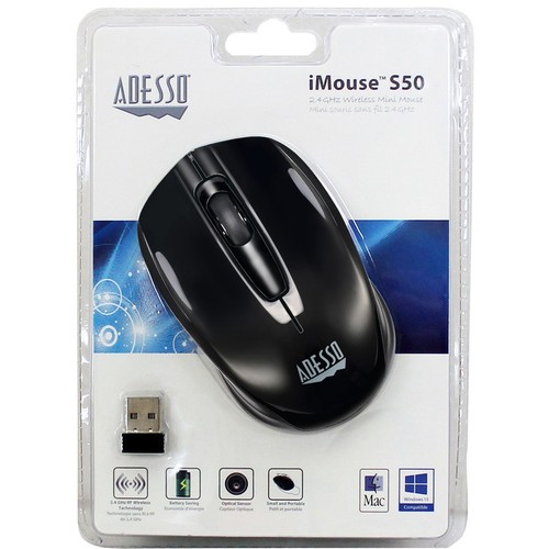 Adesso iMouse S50 - 2.4GHz Wireless Mini Mouse (IMOUSES50) - Picture 4 of 10