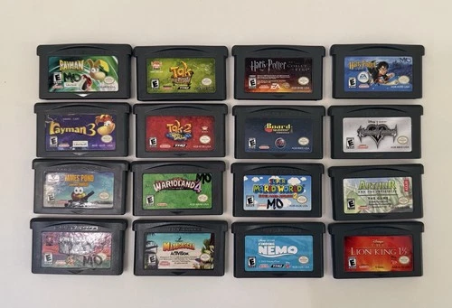 Game Boy Advance Lot (12) – Super Mario World, Wario Land 4, Rayman, Tak + More