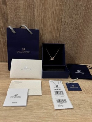 Swarovski necklace swan Rose gold