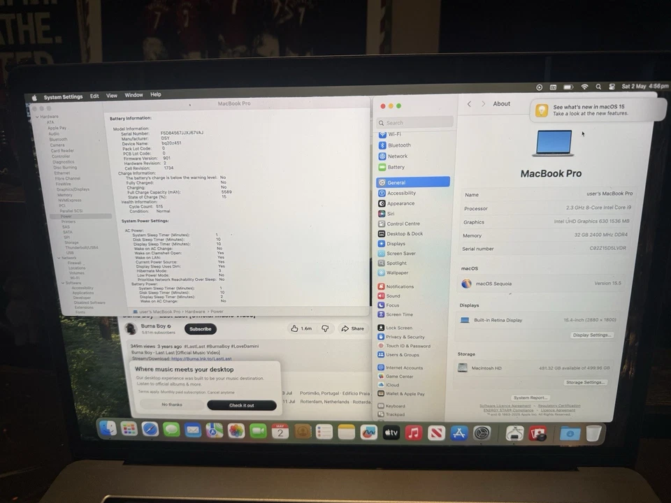 Apple MacBook Pro 15" 2019 · i9 · 32GB · 512GB, photo 3 of 5
