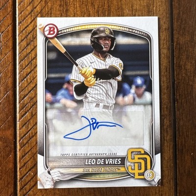 2025 Bowman Paper Prospect LEO DE VRIES Auto SSP #BPA-LD - ATHLETICS