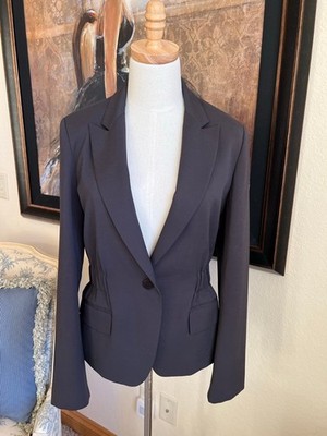 NWOT SKILLS & GENES Charcoal Blazer Jacket Size 8