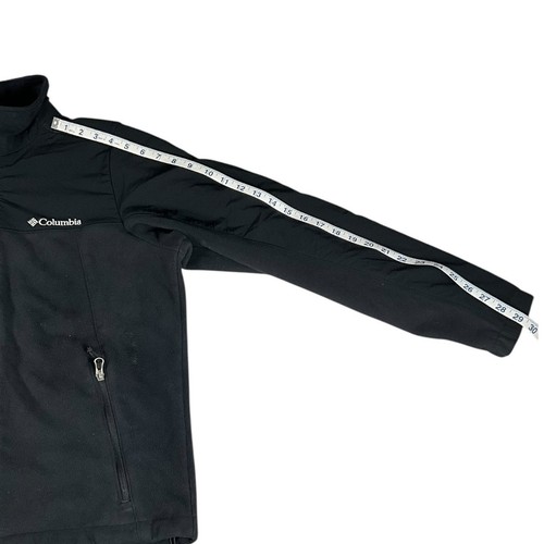 Chaqueta suéter polar Columbia para hombre negra talla pequeña bolsillos material grueso - Imagen 9 de 11