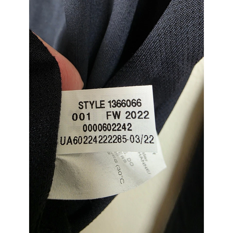 Camisa Under Armour Para Hombres XL Negra ColdGear Ajustada Cuello Simulado Manga Larga Capa Base Foto 4 de 4