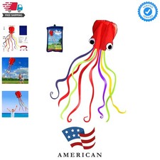 Soft Octopus Kite Series, Beautiful Kite with Long Colorful Tail for Kids and...