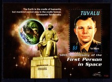 Tuvalu 2011 First Man in Space - Yuri Gagarin Mint MNH Miniature Sheet SC 1175