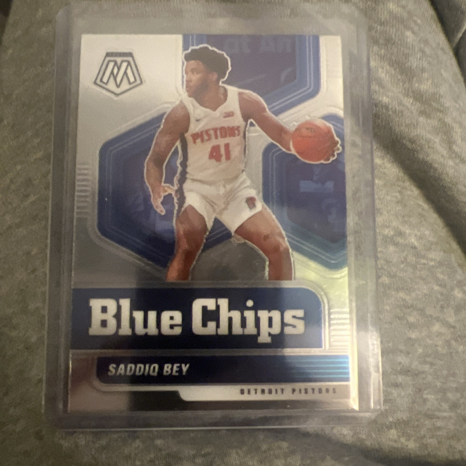 2020-21 Mosaic Saddiq Bey Blue Chips RC #4