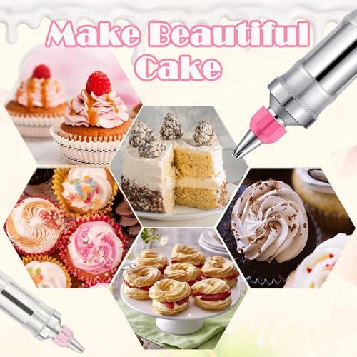 Hendiy Dessert Dekorieren Spritze Set, Frosting Piping Kit Edelstahl Kuchen - Bild 4 von 12