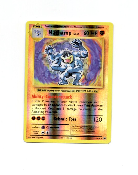 Pokemon XY Evolutions MACHAMP 59/108 Reverse Holo Card MINT-NM