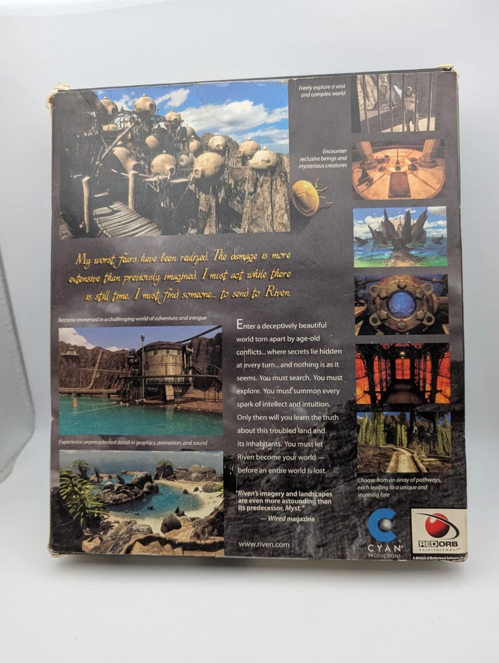 Adventure Puzzle Lot Pc Big Box Riven Myst, Dracula Windows 95/Mac OS Red Orb  - Image 4 of 4