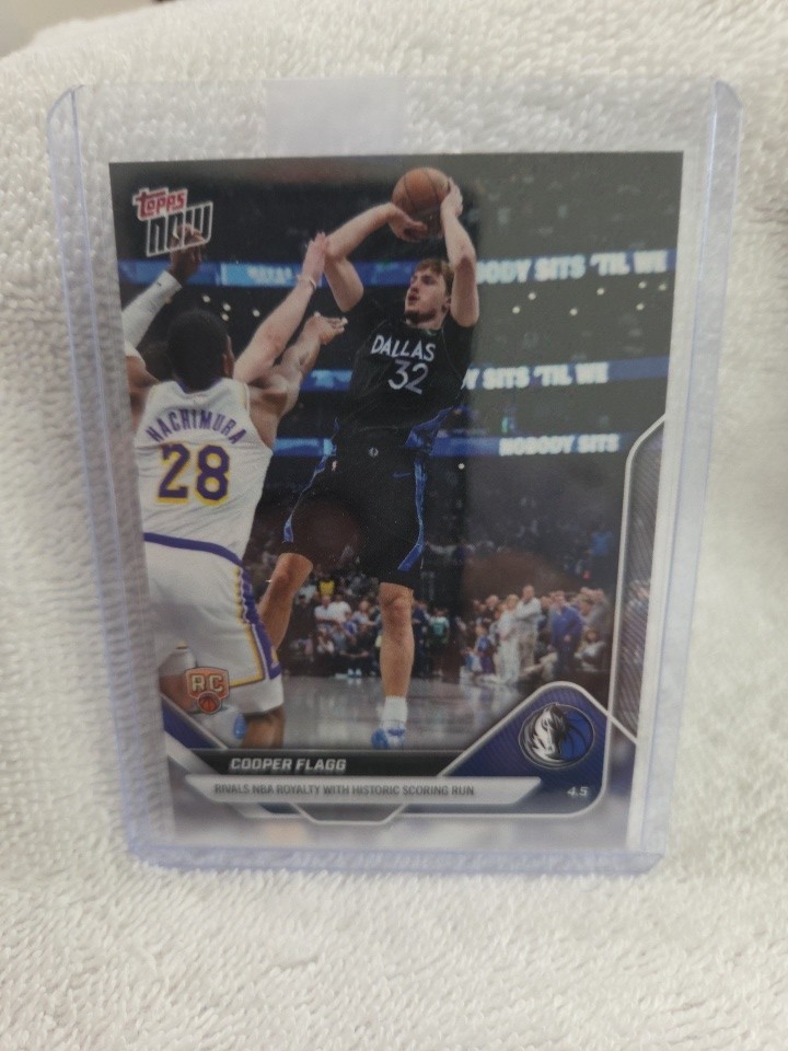 Cooper Flagg Topps NOW #242 4/5/2026 Rivals NBA Royalty With Historic Run Mavs