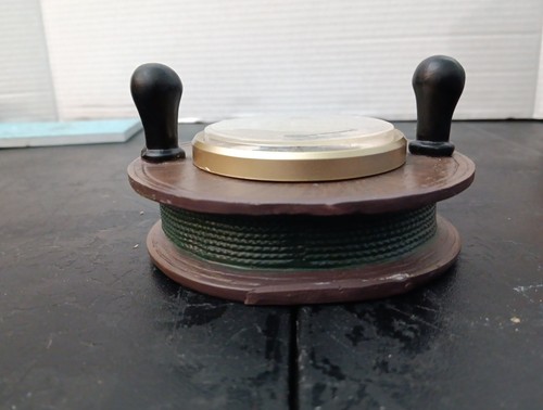 Al Agnew Westminster Fishing Reel Clock Battery Operated Desk or Wall Mount - Picture 3 of 4