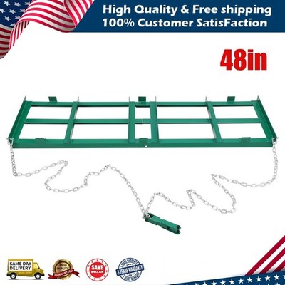 48'' Drag Harrow Driveway Grader 4 ft,Tow Behind Lawn Rake for ATV, UTV, Tractor