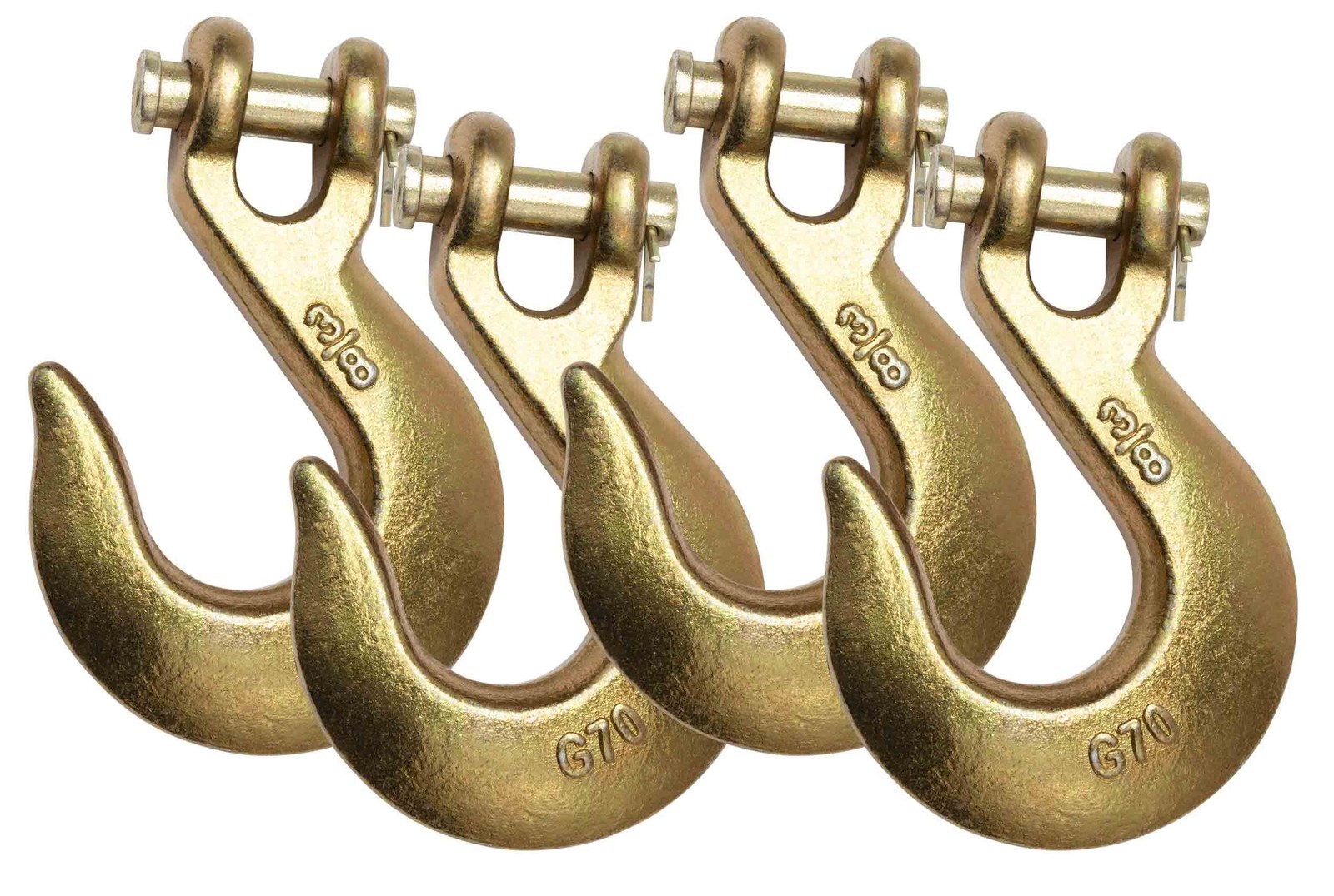 4Pk 3/8" Clevis Slip Hook 6,600 # WLL G70 Tow Chain Hook for Truck Trailer