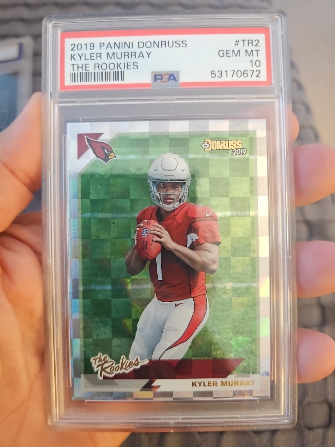 2019 PANINI DONRUSS THE ROOKIES RC #TR2 KYLER MURRAY PSA 10 GEM MINT