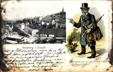 Ak Annaberg im Erzgebirge, Panorama, Fritze Bliemchen - 11556541