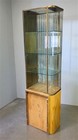 2 Pc. Parker Glass Display Case, Vintage Floor Showcase, Lighted Store Counter — photo 4