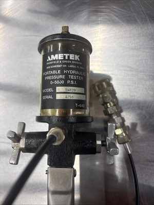 Ametek Portable Hydraulic Pressure Tester T-620  0-5,000 Psi